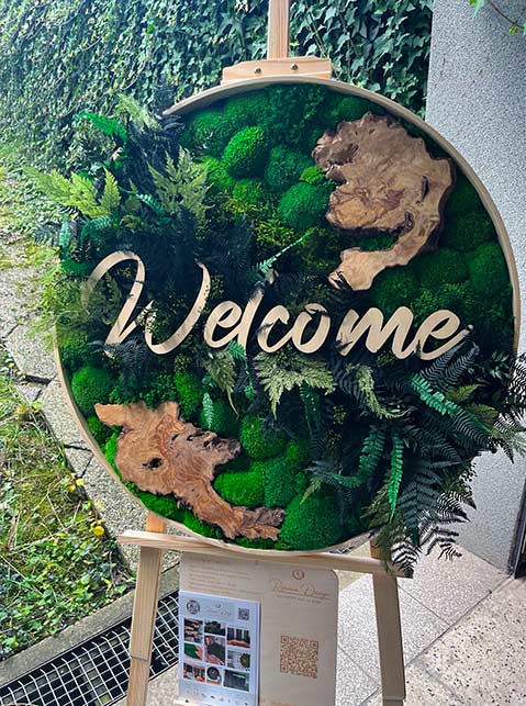 Mechové logo Welcome